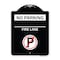Signmission No Parking Fire Lane W/ No Parking Heavy-Gauge Aluminum Architectural Sign, 24" x 18", BW-1824-23810 A-DES-BW-1824-23810 - alternate 1
